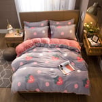 RTYUI Four-Piece Bedding Set, Thick Double-Sided Four-Piece Set, Suitable For Autumn And Winter Household