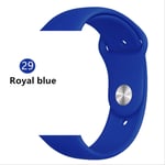 SQWK Strap For Apple Watch Band Silicone Pulseira Bracelet Watchband Apple Watch Iwatch Series 5 4 3 2 38mm or 40mm ML royal blue 29
