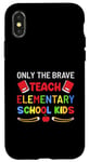 Coque pour iPhone X/XS Only The Brave enseigne aux élèves du primaire