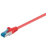 Cat 6a S/FTP LSZH Netværkskabel - Rød - 0.50 m