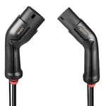 LINDY 5m Type 2 to Type 2 11kW (16A 480V) EV/Electric Vehicle & Plug-in-Hybrid Charging Cable, 3-Phase, IP65, UL 94 V-0, TUV certified, TPU Jacket, Carrying Bag