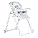Plastimyr Chaise haute pour bébé - Chaise haute pour bébé - Siège inclinable 3 positions - Pliable - Gris