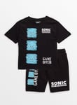 Sonic Black Game Over T-Shirt & Shorts 12 years Years male