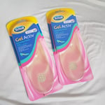 2 Packs of Scholl Gel Activ Everyday Heels Insoles One Size Fits All Brand New