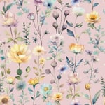 By Ernst Floral rosa - Trikåtyg