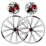 26 Inch Disc Brake Disc Mountain Bike Ball Flat Spoke Wheel Cutter Ring Hub 7,8,9,10,Speed Cassette Flywheel Disc Brake Wheel Set (Color : D)