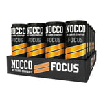 NOCCO FOCUS flak - 24 x 330 ml Black Orange Energidryck, Funktionsdryck