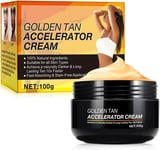 Tanning Accelerator Cream 100G Premium Brown Tanning Gel Effective in Sunbeds an
