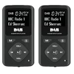 2X DAB/DAB Digital Radio Bluetooth 4.0 Personal  FM  Portable Radio5349