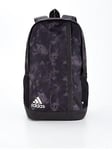 adidas Sportswear Unisex Linear Graphics Backpack - Black/Grey, Black