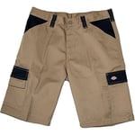 Dickies - Shorts for Men, Everyday Shorts, Regular Fit, Khaki/Black, 38W
