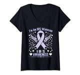 Womens I'm An IBS Warrior Irritable Bowel Syndrome Awareness V-Neck T-Shirt