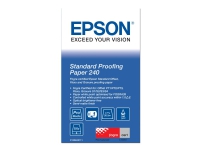 Epson Proofing Paper Standard - Halvmatt - 9 mil - Rulle (43,2 cm x 30,5 m) - 240 g/m² - 1 rulle (rullar) korrekturpapper - för SureColor SC-P10000, P20000, P6000, P7000, P7500, P8000, P9000, P9500, T3200, T5200, T7200