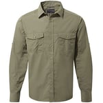 Craghoppers Men's Kiwi Long Sleeve Shirt, Pebble, M