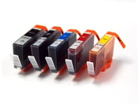 H364 x5 Non-OEM Ink Cartridges Replacement for HP364XL (includes Photo Black)