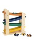 Trixie Baby Wooden Car Track with 4 Cars