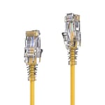 PureLink MC1503-015 Câble réseau CAT6 UTP (10/100/1000 Mbit/s), extra-mince avec 2x prise RJ45, câble de raccordement pour commutateur, modem, routeur, Lot de 1, 1,50m, jaune