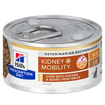 Hill's Prescription Diet k/d + Mobility Ragout med kylling og tilsatt grønnsaker - 24 x 82 g