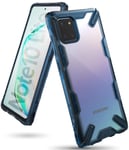 Ringke Fusion-X Designed for Galaxy Note 10 Lite Case, Clear Back Cover with Heavy Duty Renovated Shockproof TPU Frame Bumper Phone Case for Galaxy Note10 Lite (2020) - Space Blue