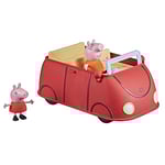 Nerf Peppa Pig Peppa’s Adventures Voiture Rouge familiale, Jouet préscolaire avec Phrases et Effets sonores, dès 3 Ans unisex - Multicolore