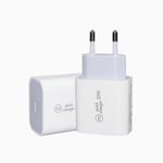 Laddare för iphone 15/16 Series Snabbladdare 20W USB-C Adapter Vit