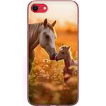 Apple iPhone 8 Genomskinligt Skal Hästar