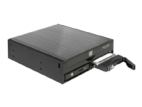 Delock 5.25 Mobile Rack for 1 x 5.25 Slim Drive + 2 x 2.5 SATA HDD / SSD - Hållare för lagringsenheter - 2.5 - svart