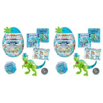 Smashers Dino Ice Age Surprise Egg - Mini Pachycephalosaurs Egg with Surprises! Mix-Match Dinos, Build & Battle (Pachycephalosaurs) by ZURU (Pack of 2)