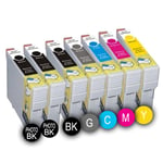 PACK 7 x CARTOUCHES D'ENCRE INKPRO COMPATIBLES MULTICOLORESE PGI525 BK - CLI526 Y FOR CANON MG5350