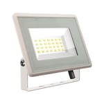 V-Tac 20W LED strålkastare - Arbetsarmatur, utomhusbruk - Dimbar : Inte dimbar, Färg på chassi : Vit, Kulör : Varm