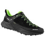Salewa MS Dropline Leather Chaussures de Trail, Black/Pale Frog, 41 EU