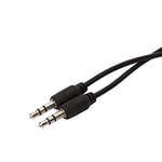 KSIX smart your tech Câble rallonge de 1 m, Jack 3,5 mm, noir