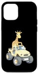 Coque pour iPhone 15 Pro Cadeau amusant en forme de girafe pour homme, femme, enfant