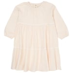 Copenhagen Colors Bow Bäckebölja Klänning Dusty Rose Cream Stripe | Rosa | 128 cm
