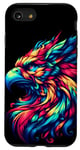 Coque pour iPhone SE (2020) / 7 / 8 Illustration animale griffin cool esprit tie-dye art