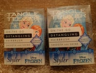 TANGLE TEEZER Compact 2X Disney Frozen Detangling Hairbrush FASTP&P XMAS BRUSH