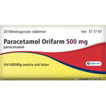 Paracetamol Orifarm Paracetamol, Filmdragerad Tablett, 20 St