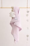 Luxury 100% Organic Satin Edged Baby Blanket  (Dusty Pink)
