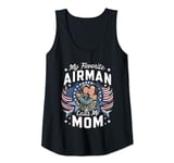Womens Favorite Airman Calls Mama Funny Air Force Soldier Mom Tank Top