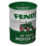 Nostalgic-Art Tirelire rétro, 600 ML, Fendt – Motor Oil – Idée de Cadeau pour Fans de tracteurs, Boîte à Billets en métal, Tire-Lire en Fer-Blanc