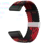 Flätat klockarmband Garmin MARQ Golfer (Gen2) - Redblack