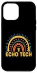 iPhone 15 Plus Great Echo Tech Boho Rainbow Cardiovascular Technologist Case