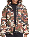 Urban Classics Women's Ladies Boyfriend Camo Puffer Jacket, Multi-Coloured (Rustica 01456), L