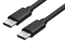 Lite-an 1 Meter USB C to USB C Charger Cable - Fast Charging Type C Charger Cable for iPhone 15 Pro Max, iPad, Samsung Phone - PD 65W USBC to USBC Cable for Macbook and More (Black)