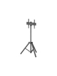 M Pro Series stand - tripod - for flat panel - black 30 kg 75" Up to 400 x 400 mm