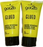 2X Schwarzkopf GOT2B 150ml Styling Spiking Glue