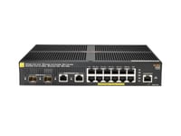 HPE Aruba 2930F 12G PoE+ 2G/2SFP+ - Commutateur - C3 - Géré - 12 x 10/100/1000 (PoE+) + 2 x 1 gigabit/10 gigabit SFP+ (liaison montante) + 2 x 10/100/1000 - Montable sur rack - PoE+ (139 W)