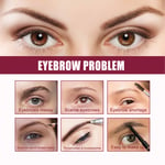(Light Brown)Eyebrow Cream Waterproof Sweatproof Eyebrow Makeup Gel XAA