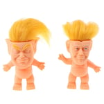 1pc Cute Trump Silicone Troll Doll Creative Simulation Dol A