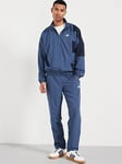 adidas Sportswear Mens Colourblock Tracksuit - Blue, Blue, Size L, Men